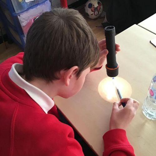 Using torches to discover about shadow sizes