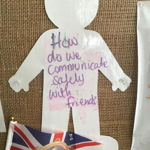 How do we communicate safely with friends?