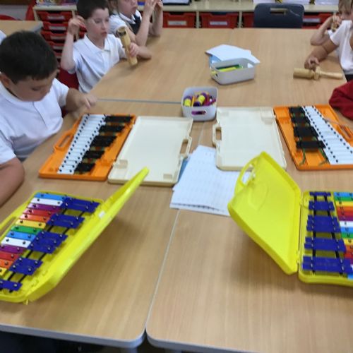 Playing the Glockenspiels